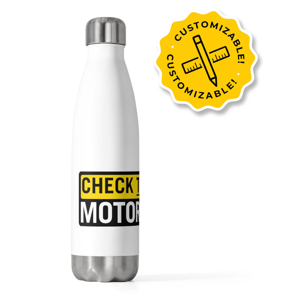 Stainless Steel Insulated Bottle - 20oz / White Logo